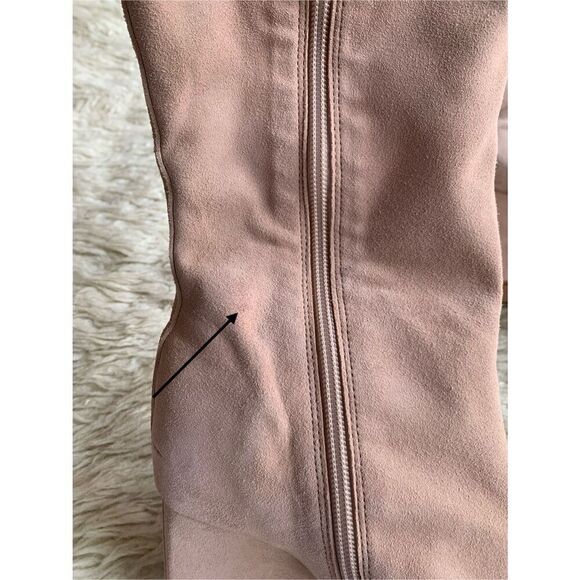 Schutz Asya Up Suede Wedge Boot in True Beige Size 8.5 - Picture 10 of 12